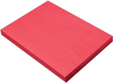 Formerly Sunworks Construction Paper, Holiday Red, 9" X 12", 100 Sheets
