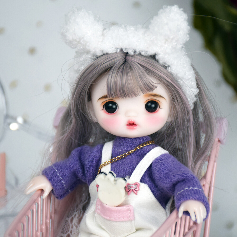 Labubu Doll Clothes Set - Luxury Purple Outfit For 17cm/15cm Dolls, Includes Accessories (Doll Not Included)