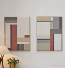Set of 2 Abstract Print Canvas Modern Wall Art Picture Home 80x60cm