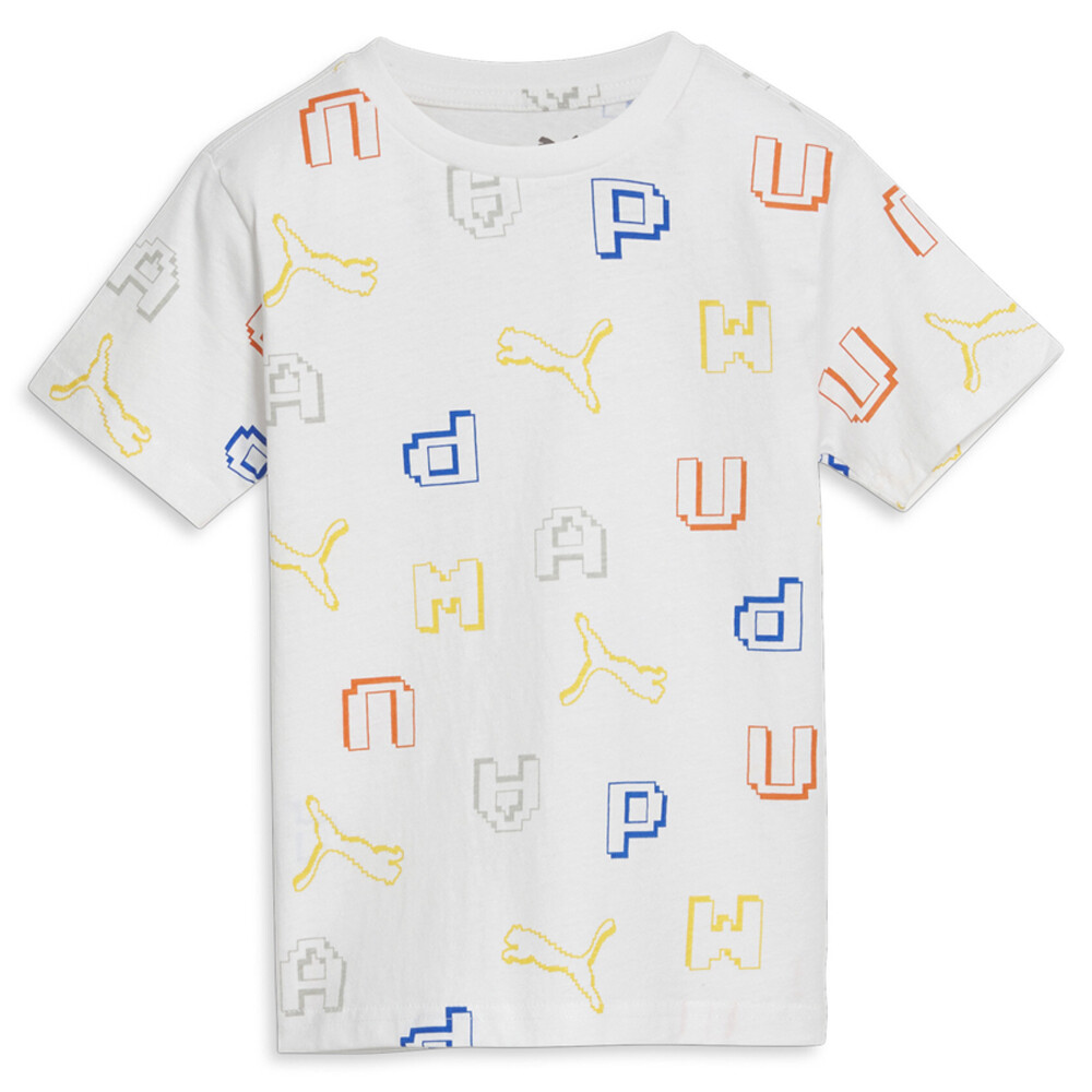 Футболка с круглым вырезом и коротким рукавом Puma Game On Pack для мальчиков, повседневные топы размера 5