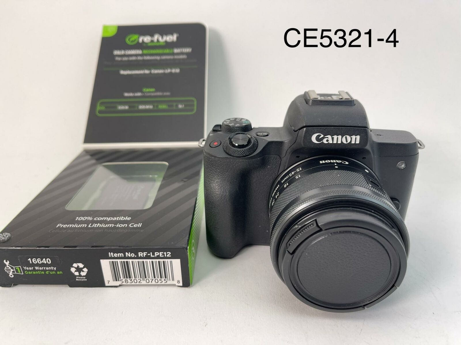Canon EOS M50 24.1MP Mirrorless Digital Camera with 15-45mm STM Lens - 2680C011