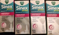 4 VICKS Sinex Severe 12HR 1/2 Sinus Nasal Congestion Pressure Moisturizing Spray