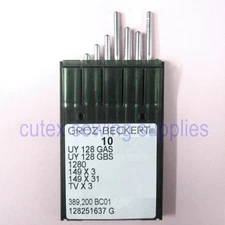10 Groz-Beckert UYX128GAS UYX128GBS FFG/SES Ball-Point Cover Stitch Needles