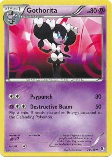 Pokemon - Gothorita - 76/149 - Uncommon - BW - Boundaries Crossed - NM