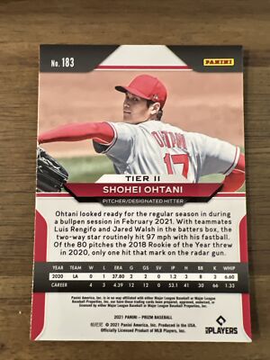 Shohei Ohtani - 2021 Panini Prizm #183 Los Angeles Angels MVP C267
