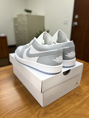 Nike Air Jordan 1 Low Wolf Grey - Women Size 9.5 DC0774-105 Brand