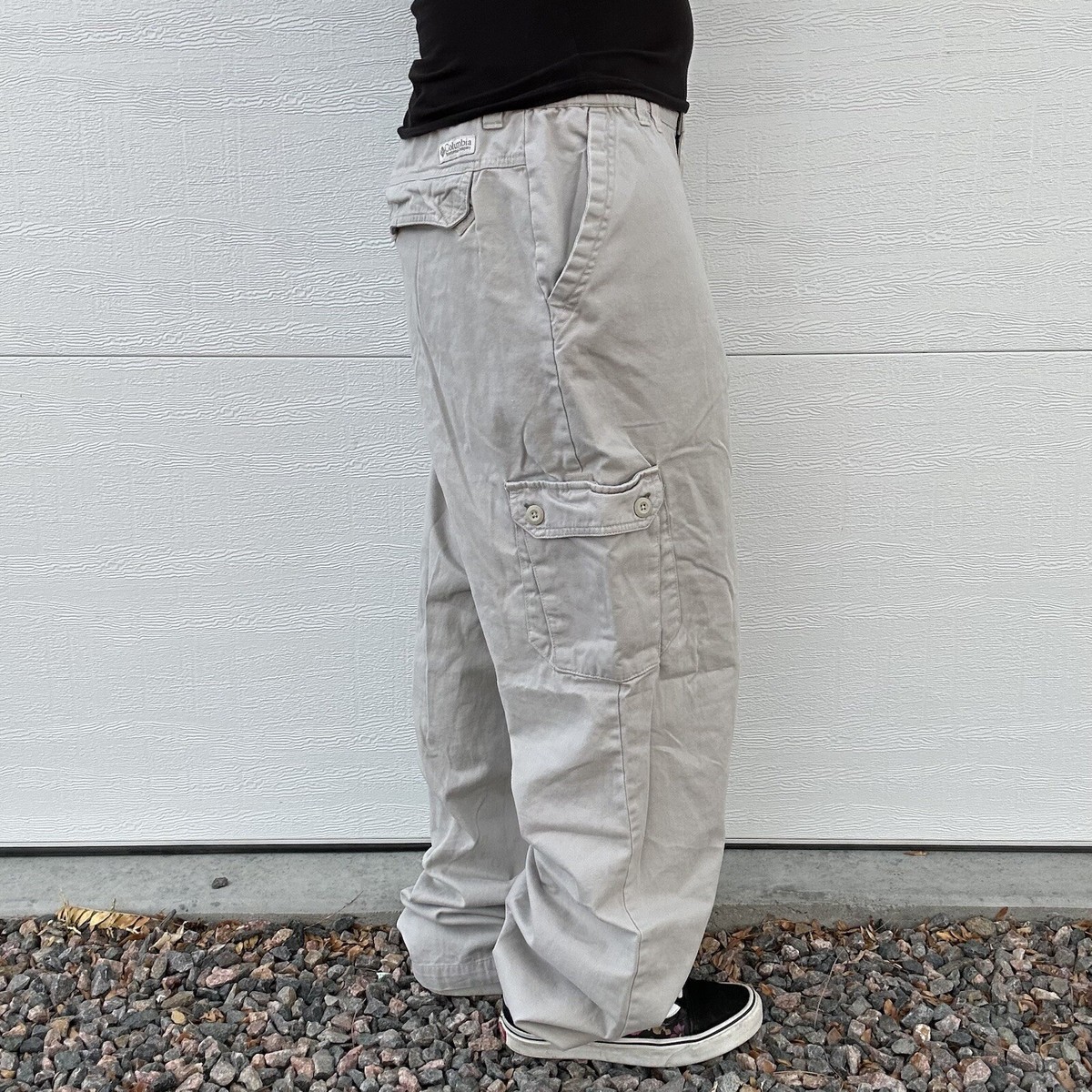 パンツ 2000's archive nylon cargo buggy pants Linsennia Parachute Pants for Womens Wide Leg Cargo Pants Y2k with