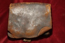 US Civil War Musket Cartridge/Carbine box - Leather - Unusual NO US Stamping