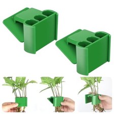 2Pcs 3 Holes Upgraded Aquatic Plant Cup Aquarium Plant Holder for Tank,