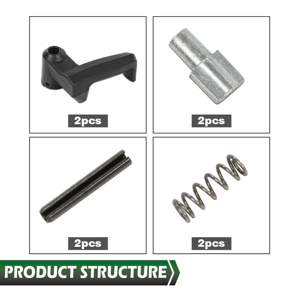 Ajuste para 1980-1996 Ford Truck Bronco F-150 maçanetas de janela de ventilação travas pretas - Imagem 4 de 4