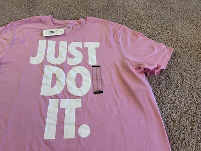 Nike pink white Just Do It t shirt KD Aunt Pearl Kay Yow breast cancer t shirt M
