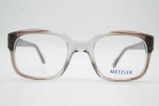 Vintage Glasses Metzler 7665 Brown Transparent Oval Frame Eyeglasses