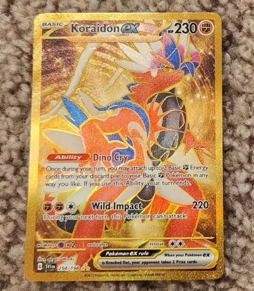 Pokemon Koraidon ex 254/198 Scarlet & Violet Secret Rare Full Art NM