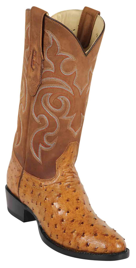 Los Altos Genuine Amber Full Quill Ostrich WESTERN Boot Round Toe 650354 10EE 650360.jpg?v=1748010252 main image 4