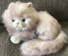 Vintage 80  s Russ Berrie Caress Soft Pets NIKKI Plush w/Tag  Green Eyes Rare