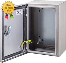 Steel Electrical Box 16" X 12" X 8" Electrical Enclosure Box 304 Stainless Steel