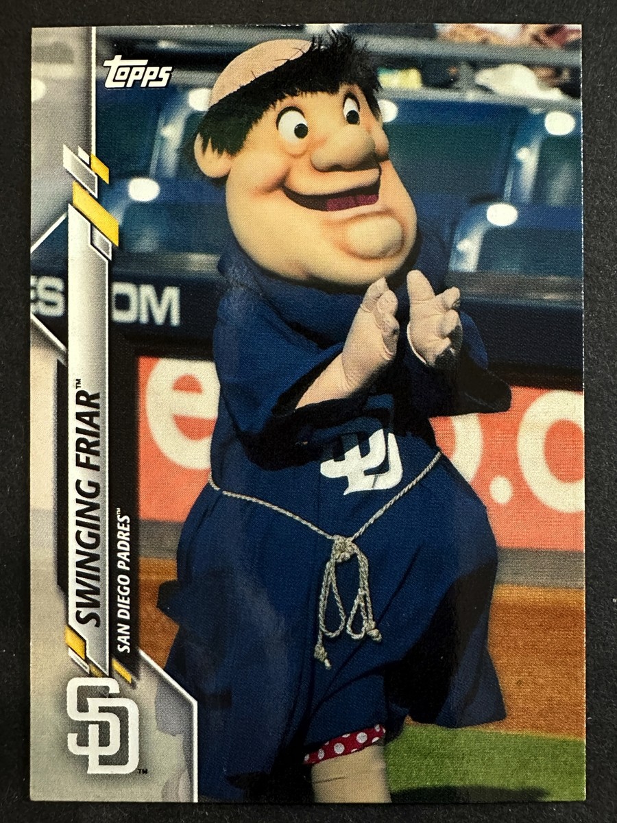 Official Mascot San Diego Sockers Mascot Swinging Friar 2020 Topps Opening  Day Baseball Mascot San Diego, image size:900x1200