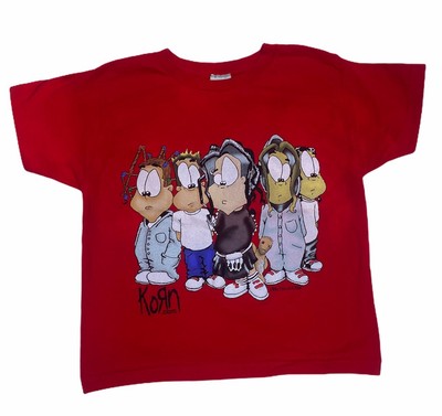 2000 Korn CARTOON T-Shirt Youth Size M,Vintage Giant Tee,Nu Metal Band, HTF | eBay