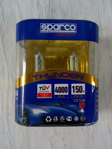Set 2 Bombillas Lámparas Luces Thunder H7 12V 55W 4000K Luz Blanca |
