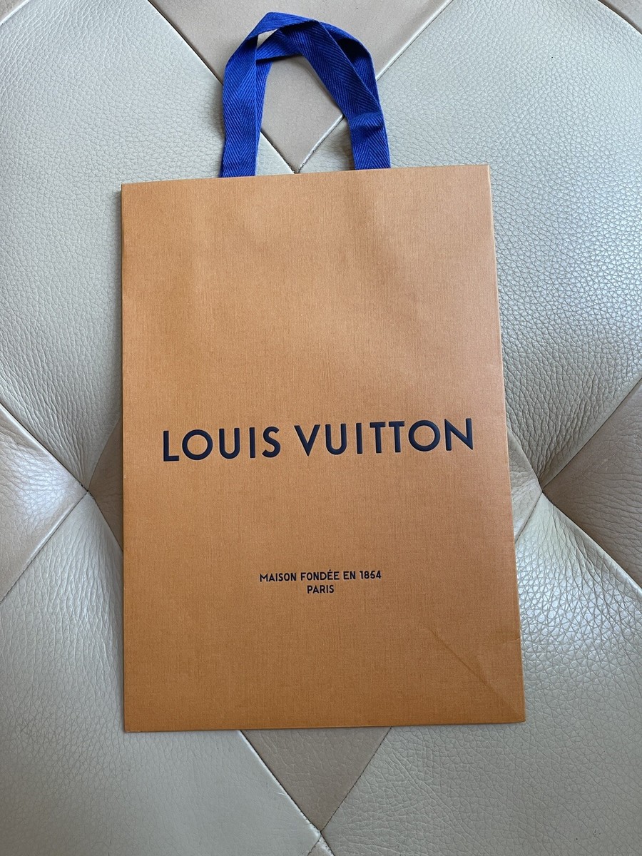 LOUIS VUITTON LV Shopping Bag Authentic Gift Bag 14.75x9.75x4.25