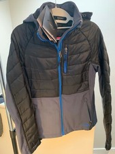 Cb Sports Jacket Coat Top Women’s Size Medium M New Blue / Gray New Warm Light