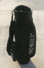 Pro Select 3 Way Golf Cart Carry Bag 7 Pockets Black