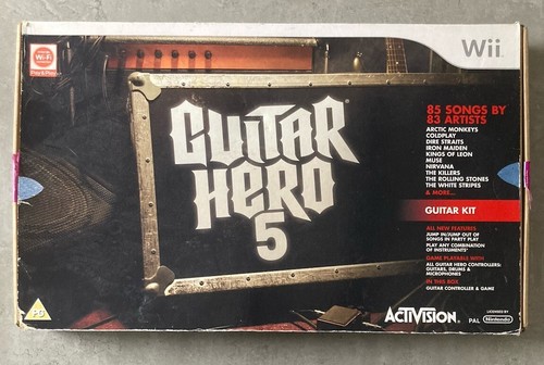 Guitar Hero 5 für Nintendo Wii. Nur Karton. Kein Gitarrencontroller oder Spiel