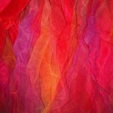 JESSICA MCCLINTOCK FOR GUNNE SAX RED AND ORANGE BURST PROM GOWN JUNIORS SIZE 3