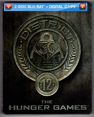 THE HUNGER GAMES BLU-RAY STEELBOOK NEU & OVP SEALED DISTRIC 12 COVER SOLD OUT - Bild 1 von 2