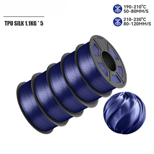 3D Printer Filament 1.75mm SILK/TPU SILK/PLA PLUS SILK 5Rolls 2.5KG/5.5KG - 第 14/24 張圖片