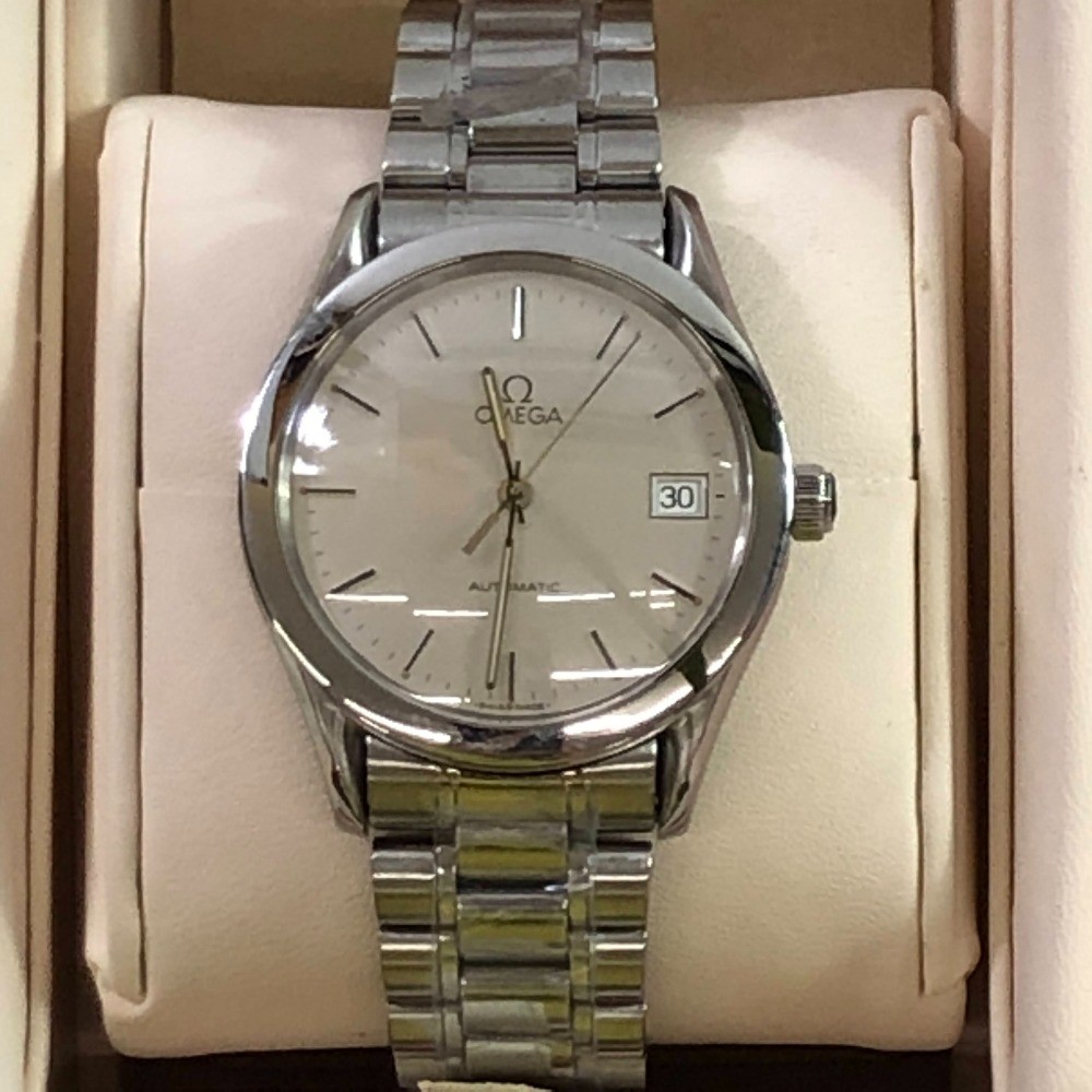 Omega Classic Silver Date Watch 1848 Maison Fondee Ref 04W3470 Japan