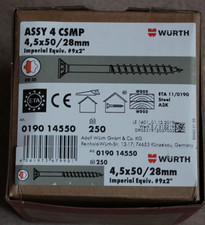 Würth ASSY 4 CSMP neu(este) Version Größe 4,5x50/28 in OVP