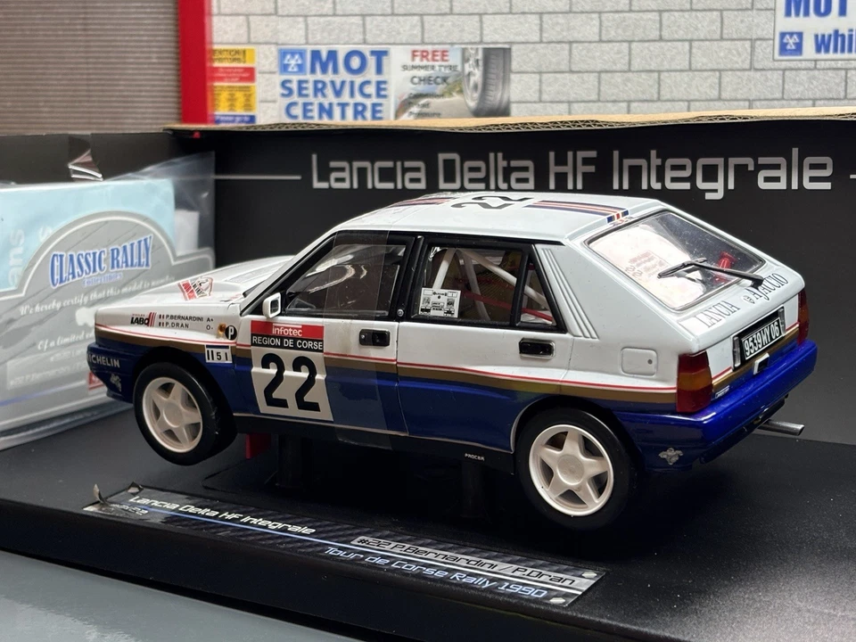 1:18 *BOXED* SUN STAR 1990 LANCIA DELTA HF INTEGRALE Tour De Corse RALLY WRC #22 - Image 3 of 4