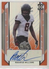 2021 Leaf Metal Draft Orange Rainbow 3/7 Rodarius Williams #BA-RW2 Auto 4z8