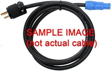 PowerCon blue to 3-prong Edison NEMA 5-15P cord 5.5ft  up to 10 off 