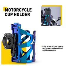 Universal Beverage Cup Holder For Wheelchair 1PCS Rollator Bike Stroller Blue