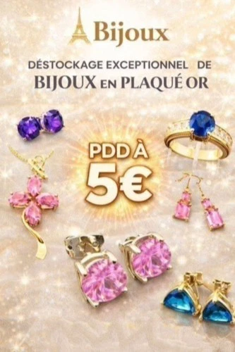 Déstockage de bijoux. Prix de départ à 5 euros !