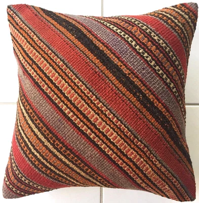 Kelim Kissen Alte NomadenSivas Jejim Rot  Handgewebt Oriental Old Pillow Cushion - Bild 1 von 4