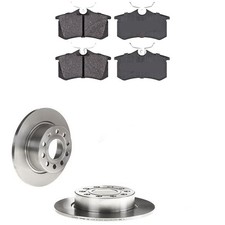 Set Beläge Und Scheiben Hinten Kompatibel Für Skoda Octavia III (5E3, NL3, NR3