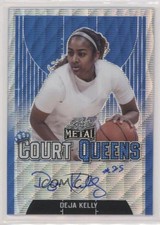 2021-22 Leaf Metal Court Queens Blue Wave 14/30 Deja Kelly #CQ-DK1 Auto 1b8