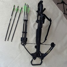 Barnett Brotherhood M4 Crossbow with Scope  6 Arrows 3 Broadheads  3 Practice
