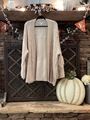 Cream Plus Size Cardigan  ITEM 123 