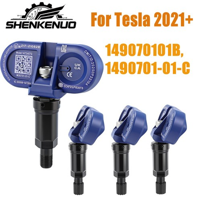 #ad 4x For Tesla Model 3 S X Y Bluetooth TPMS Tire Pressure Sensor OEM 1490701 01 C $85.59