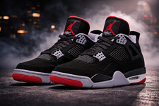  MEN Jordan 4 Retro "Bred" 2019 308497-060 Size US 7-12