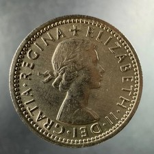 1964 Great Britain Sixpence UK Elizabeth II Minimal Wear