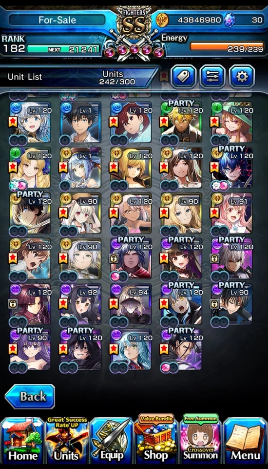 🐙La cuenta Meta GrandSummoners (GS) tiene muchos equipos y unidades meta ascendidas🐙 Foto 4 de 4