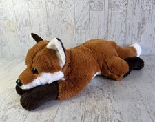 FAO Schwarz realistic Plush Red Fox Stuffed Animal 18  
