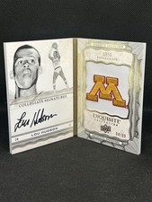 2012-13 UD Exquisite Collection #CS-LH Lou Hudson Booklet Auto /99 Minnesota