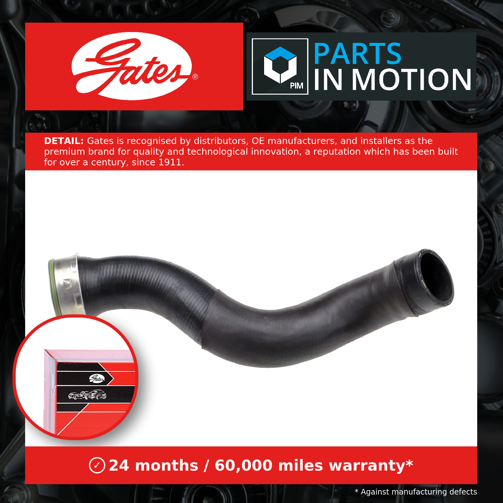 Gates Turbo Hose 09-0342 Charger 7M3145709A 417710342 Premium OE Quality Part - Image 14