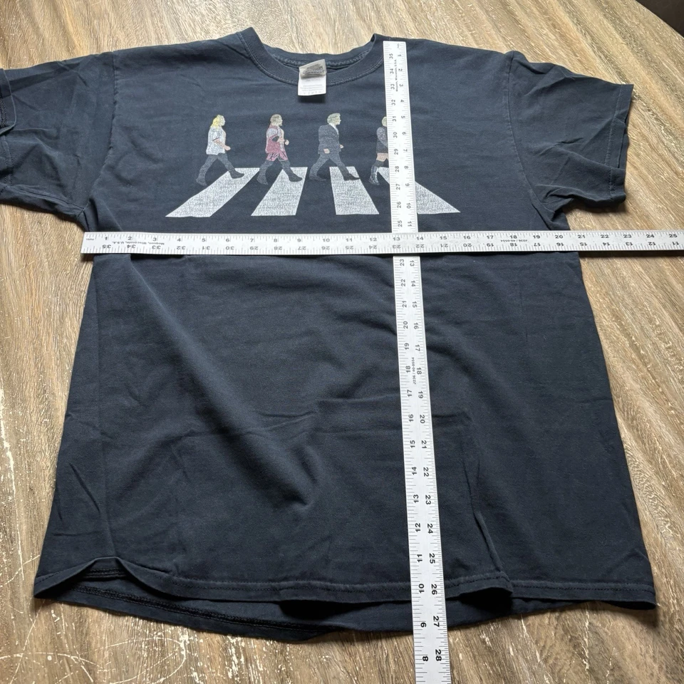 Camiseta grande de lucha libre Chris Jericho Y2J Abbey Road WWF WWE WCW descolorida Foto 4 de 4
